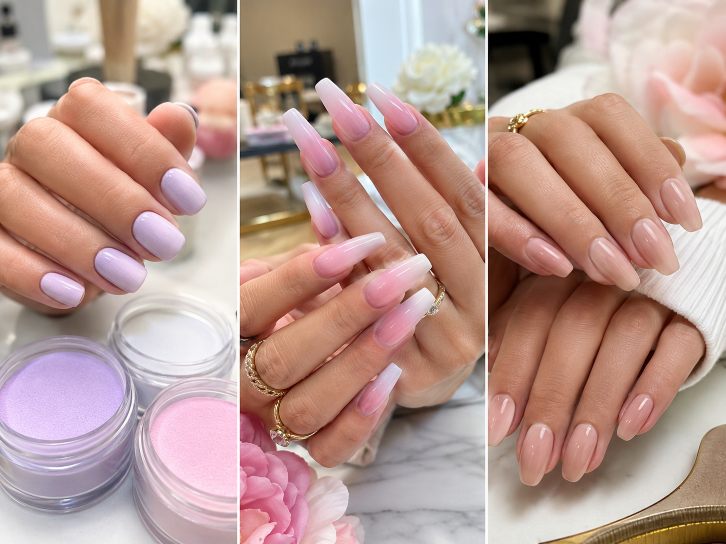 Classic manicure and gel manicure comparison